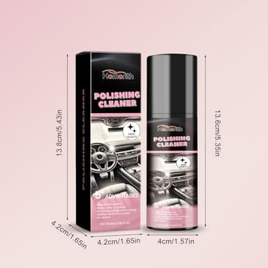 YJW Car Interior Cleaner & Polish, All Purpose Interior Detailer Spray, 2 Packs of 100ml, Lemon Scent, Compatible with Vinyl, Rubber, Plastic - Image 7