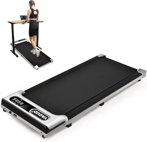 YAGUD Walking Pad, Under Desk Treadmill for Home Office, 2 in 1 Portable Walking Treadmill with Remote Control, Walking Jogging Machine in LED Display - Image 1