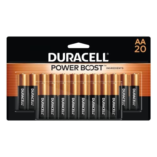 Duracell Coppertop AA Batteries with Power Boost Ingredients, 20 Count Pack Double A Battery with Long-lasting Power, Alkaline AA Battery for Household and Office Devices - Image 1