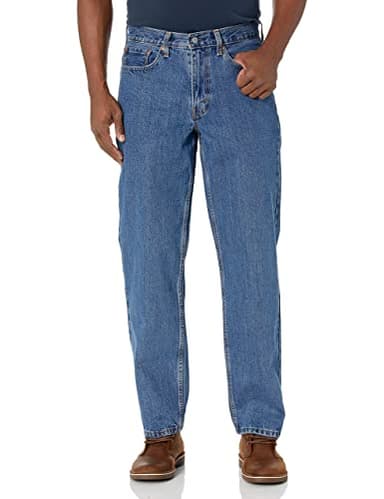 Levi's Men's 550 Relaxed Fit Jeans (Also Available in Big & Tall), (New) Medium Stonewash, 36W x 34L - Image 1