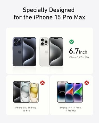 Anker Screen Protector for iPhone 15 Pro Max, Bubble-and-Dust-Free iPhone HD Tempered Glass, Durable and Drop-Proof with 9H Hardness, Easy Installation Exclusively for iPhone 15 Pro Max(2-Pack) - Image 7