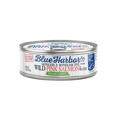 Blue Harbor Fish Co. Wild Pink Salmon in Water No Salt Added - 5 oz Can (Pack of 12) - Image 1