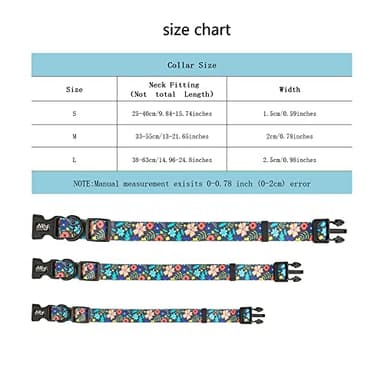 Dog Collar Adjustable Flower Dog Collars with Quick Release Safety Buckle Soft Comfortable Cute Pet Collar for Small Medium Large Dogs - Image 5