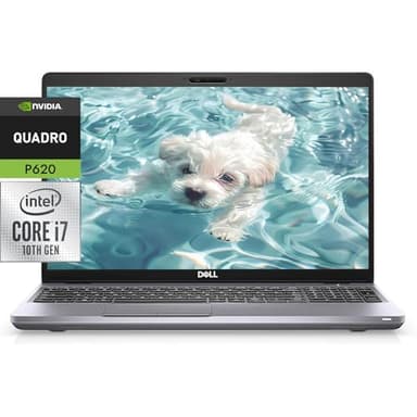 Dell Precision 3551 15.6" Notebook FHD (1920x1080) Workstation Laptop, Intel Core i7-10850H, NVIDIA Quadro P620 4GB, 16GB RAM, 512GB SSD, Thunderbolt, HDMI, RJ-45, Win10 Pro (Renewed) - Image 1