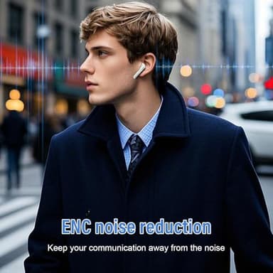 Ai Translation Earbuds Real Time, 3-in-1 Buletooth 5.3 Translator Earbuds with 5 Translation Modes/164 Languages/No Subscription Required, 48H Headphones Translator for Travel/Business/Leaning, White - Image 5