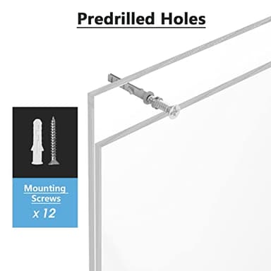 MaxGear Wall Mount Sign Holder 11 x 17 Inch, Clear Plastic Picture Frames with Mounting Screws, Door Sign Holders and Document Display Frame for Home, Office, Store, Landscape, 6 Pack - Image 5