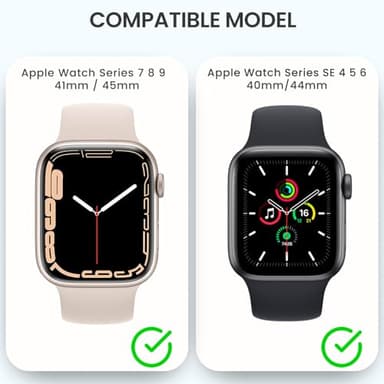 3 in 1 Goton Waterproof Hard Case for Apple Watch Screen Protector 41mm, 360° Slim Full Protective Tempered Glass Face Cover + Back Hard PC Bumper for iWatch Series 9/8/7, 41mm Pink - Image 7