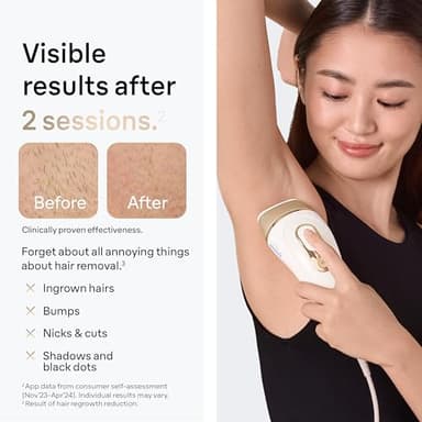 Braun IPL at Home Laser Hair Removal for Women and Men, Silk Expert Pro 5 PL5137 with Venus Swirl Razor, Permanent Visible Hair Reduction in Hair Regrowth for Body & Face, Corded, PL5137 - Image 3