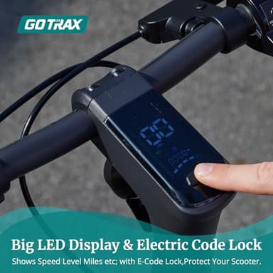 Gotrax Eclipse Electric Scooter, 10" Solid Tire, Max 20Mph Speed and 28Mile Range 500W Motor with Front Double Suspension Commuting EScooter for Adult, Black - Image 6