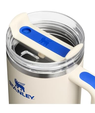 STANLEY Quencher H2.0 Tumbler with Handle and Straw 40 oz | Flowstate 3-Position Lid | Cup Holder Compatible for Travel | Insulated Stainless Steel Cup | BPA-Free | Cream Royal - Image 2