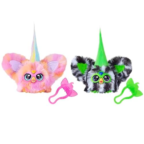 Furby Furblets Fierce & Fabulous 2 Pack, Greenie-Meanie & May-May with 45 Sounds Each, Electronic Plush Toys for Girls & Boys, Back to School Gifts, Ages 6+ (Amazon Exclusive) - Image 1