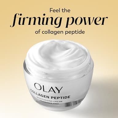 Olay Collagen Peptide Face Moisturizer, Firming Cream for Women, Fragrance-Free, Non-Greasy - Hydrating, Anti-Aging, Anti-Wrinkle, Smooth Fine Lines, Plumping Skin Care - Niacinamide, 1.7 Oz - Image 9