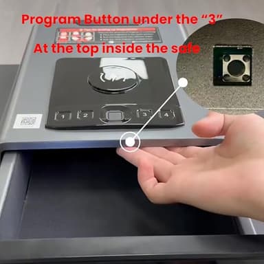 Mboko Biometric Discreet Gun Safe with 12-Hour Time Clock Display, Wireless Charging Pistol Safe for Handgun with Adjustable Brightness, Backlit Keypad, LED Light, and Auto Pop-up Access(Gray) - Image 5