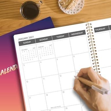 Monthly Planner 2025-2027, 2025 Calendar 36 Months, January 2025 - December 2027, 8.5" x 11", 3 Years Academic Planner Hard PVC Cover with Spiral Bound, Perfect for School & Office for Women & Men - Image 7