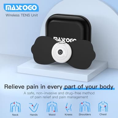 Wireless TENS & EMS Unit Back Pain Relief Massager - APP Controlled Bluetooth EMS Muscle Stimulator Machine for Back Shoulder Leg Neck Pain Relief (Black) - Image 3