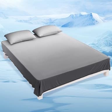 LUXEAR Gradient Cooling Blanket, Double-Sided Q-Max>0.5 Arc-Chill Summer Cold Blanket for Bed Sofa Chair Travel, Absords Heat to Keep Body Cool for Hot Sleeper & Night Sweats Adult Kids - Throw Gray - Image 8