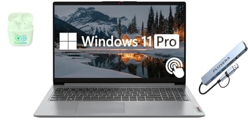 Lenovo IdeaPad 15.6” FHD Touchscreen Laptop, 40GB RAM 2.5TB Storage (2TB SSD+512GB Docking Station Set), 6-Cores Intel Core i3, Windows 11 Pro with Microsoft Office Included, Plusera Earphones - Image 1