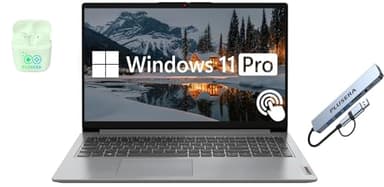 Lenovo IdeaPad 15.6” FHD Touchscreen Laptop, 40GB RAM 2.5TB Storage (2TB SSD+512GB Docking Station Set), 6-Cores Intel Core i3, Windows 11 Pro with Microsoft Office Included, Plusera Earphones - Image 1