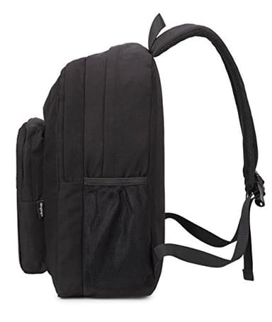 abshoo Classical Basic Womens Travel Backpack For College Men Water Resistant Bookbag (Black) - Image 5