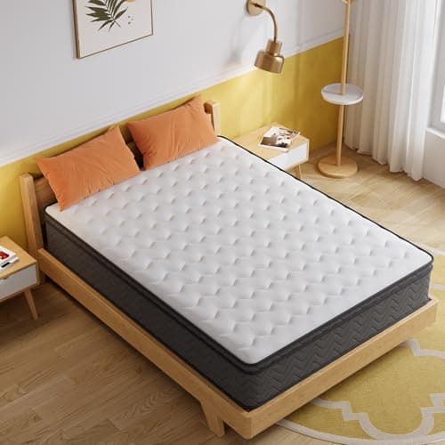 PHYAIR Full Mattress, 12 Inch Innerspring Hybrid Mattress in a Box, Individually Pocket Coils for Motion Isolation & Cool Sleep, Queen Bed for Back Pain,CertiPUR-US,100 Nights Trial - Image 1