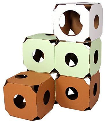 Catty Stacks Durable, Modular Cat House Cubes/Cat Condos, Made in USA (2pack, White) - Image 4