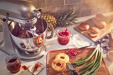 KitchenAid KSM150FECU Value Bundle Artisan 5 Quart Stand Mixer, Contour Silver - Image 4