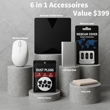 HP 17.3 HD+ Laptop Computer for Student & Business, Intel 8-Core Processor, 32GB RAM, 1TB SSD, WiFi 6, Bluetooth 5.3, HDMI, Type-C, Silver, Windows 11 Pro - Image 2