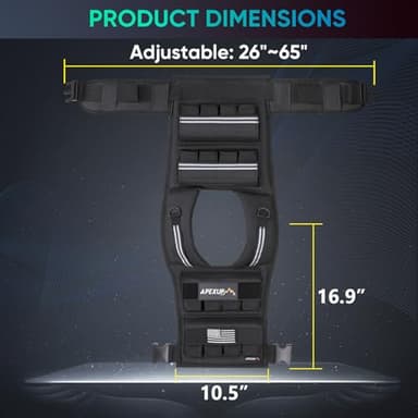 APEXUP Adjustable Weighted Vest Men 20lbs/30lbs/40lbs Weights with Reflective Stripe, Weight Vest Woman Workout Vest for Strength Training Running Walking (40 lbs) - Image 6