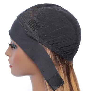 Unvizossa Highlight Ombre Straight Headband Wigs Human Hair Ombre Headband Wig for Women Machine Made Wig Brazilian Virgin Human Hair 150% Density 22 Inch - Image 6