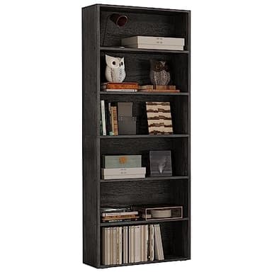 IRONCK Bookshelves and Bookcases Floor Standing 6 Tiers Display Storage Shelves 70 in Tall Bookcase Home Decor Furniture for Home Office, Living Room, Bed Room - Image 1