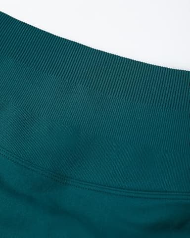 AUROLA Influence Collection Workout Shorts for Women,No Roll Up New Scrunch Seamless Gym Short-3.5" Inseam, Deep Teal, S - Image 2