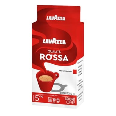 Lavazza Qualità Rossa Ground Coffee, Medium Roast, Arabica and Robusta Blend, 8.8 oz Brick - Image 8