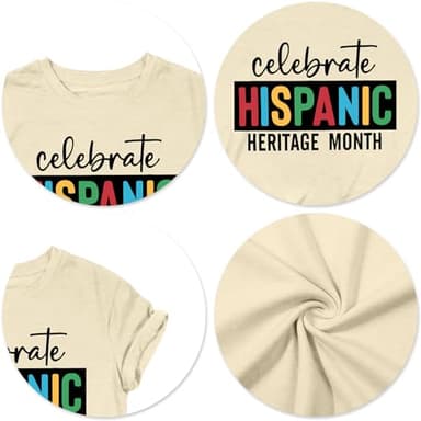 Celebrate Hispanic Heritage Month with our Cute Mexican Tops - Apricot Casual Shirt - Image 5