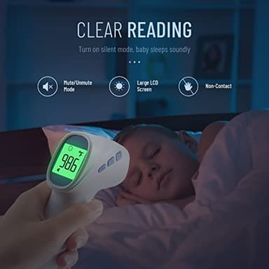 Forehead Thermometer for Adults and Kids, Digital Baby Thermometer with Fever Alarm, Fast Accurate Results, Home Medical & Nurse Essentials - Image 6