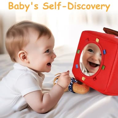 iPlay, iLearn Baby Toys 3 6 12 Month Newborn Gifts, Infant Soft Farm Stuffed Animal Rattles Plush Barn, Boy Girl Stuff, Shower Basket Stuffer, Sensory Hand Development Toy 0 2 4 7 9M 1 Yr - Farm - Image 5