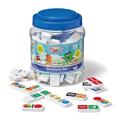 hand2mind Numberblocks Dominoes Set, Dominos for Kids, Domino & Tile Games, Toddler Matching Game, Counting Toys, Montessori Math Materials, Educational Toys for Kids, Preschool Learning Activities - Image 1