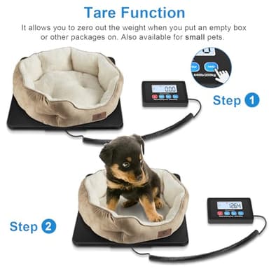 Fuzion Shipping Scale, 440LB x 10g High Accuracy Postal Scale, Hold/Tare Function, Digital Shipping Postal Scale for Packages, Postage, Luggage, Mailing, Battery & AC Adapter Included - Image 5