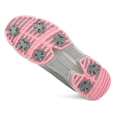 THESTRON Women's Golf Shoes Ladies Golf Sports Sneakers Spikes Women Golf Wears Spikeless Girls Golf Walking Sneakers Grey Pink - Image 4