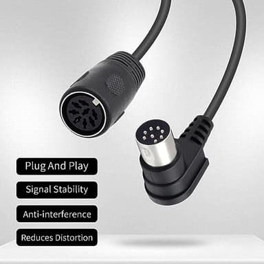 Poyiccot 8 PIN DIN Extension Cable, 3.3ft, Male to Female, Compatible with B&O Systems, PowerLink MK2, Monster Clarity HD, Tur-bograft 16 Controller - Image 5