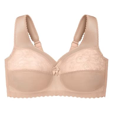 Full Figure Plus Size MagicLift Original Support Bra Wirefree #1000 Blush - Image 4
