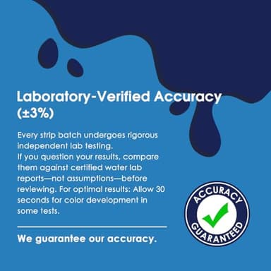 Wutest 9-Way Aquarium Test Strips - 150 Aquarium Water Test Kit Fish Tank Test Kit Quick & Accurate Testing Iron Copper Nitrate Nitrite Chlorine Total Hardness Total Alkalinity Carbonate pH - Image 2