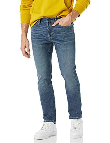 Amazon Essentials Skinny Jeans for Men - High Stretch Denim, Comfortable Fit, Skinny-fit Style, Medium Wash, 34W x 33L - Image 1