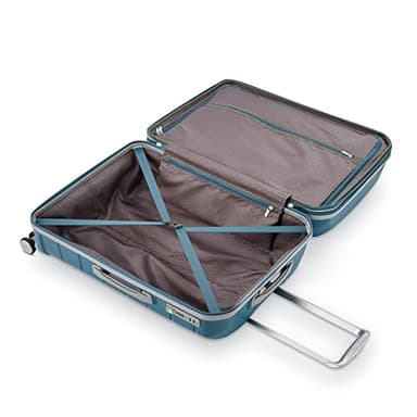 Samsonite Freeform 2-Piece Luggage Set - Carry-On & Large Checked Luggage with Dual Spinner Wheels - Durable Polypropylene Hardshell - TSA Lock, Airline-Approved - Expandable Hard Shell - Dark Teal - Image 4