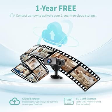 Hidden Camera, Nanny Cam for Home | 2025 4K HD Mini Security Camera, Free Cloud & SD Storage, Works with/Without WiFi for Baby/Pet/Nanny Monitoring - Image 4