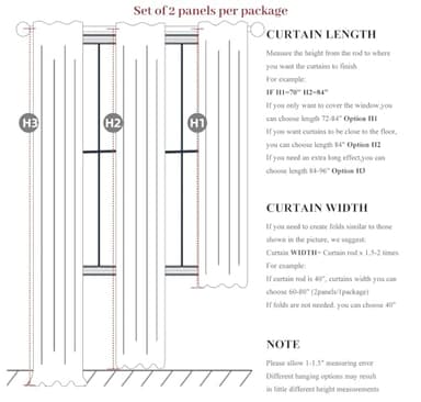 Neutral 10 ft Blackout Curtains 120 Inches Long,Linen Elegant Villa Cottage Floor Length Tall Window Curtains for Sliding Door 2 Panels Privacy Room Divider Drapes for Living Room (Pinch Pleated) - Image 3