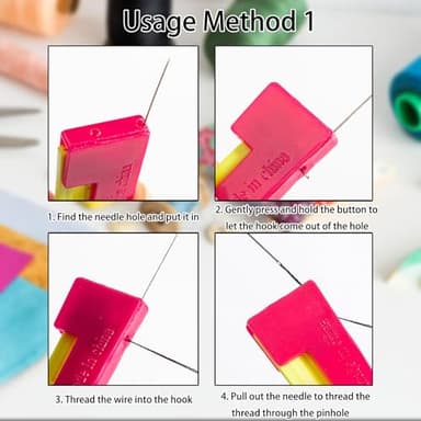 FKMEE Automatic Needle Threader - 2025 New Plastic Quick-Loop Device for Hand Sewing, Embroidery, & Cross-Stitch Crafts, Universal Compatibility Across Various Sewing Machines (3) - Image 3