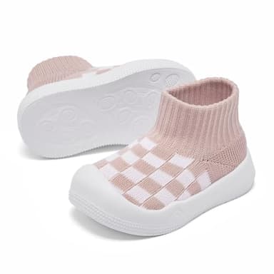 Baby Boy Girl Non-Skid Indoor Infant Walking Shoes Breathable Warm Elastic Sock Shoes with Memory Sole Protect Toes Outdoor Sneakers - Image 4