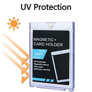 25 ct Magnetic Card Holder 35pt, Card case Holder for Trading Cards,Card Protectors Hard Plastic, Card Sleeves Display case for Baseball Card Sports Cards - Image 4