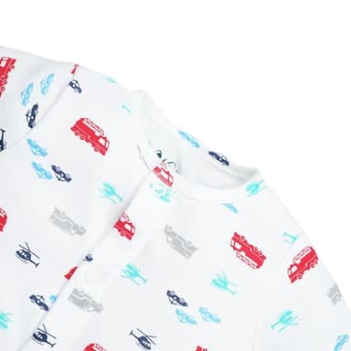 Minicoco 3-Pack 100% Cotton Baby Boy Rompers,0-24Months Short Sleeve Toddler Romper,Breathable Spring/Summer Clothes - Image 4
