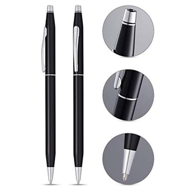 Cross Classic Century Refillable Gel Ink Rollerball Pen, Fine Rollerball, Includes Premium Gift Box - Black Lacquer - Image 2